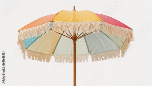 Visual of a seaside umbrell...