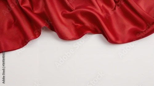 Bright Red Satin Edging wit...