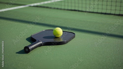 Sporting paddle and ball pl...