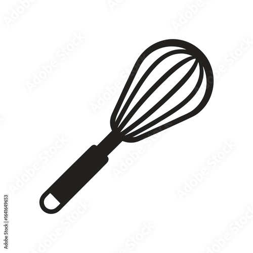whisk editable stroke outline icon isolated silhouette vector art