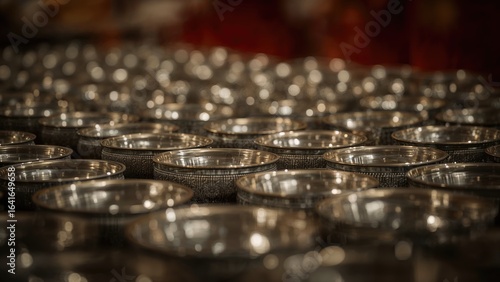Numerous monks' offering bo...