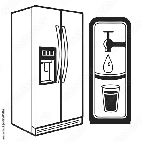 illustration of a refrigerator