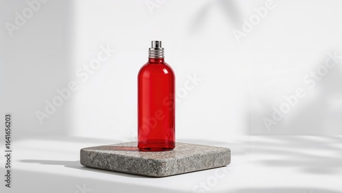 Red scent spray bottle with...