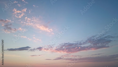 The sunset paints the sky i...