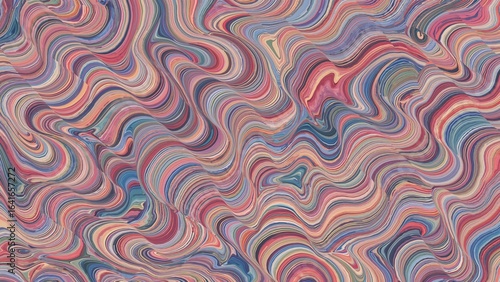 Endless motif with multicol...
