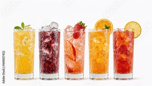 Assorted fruit-flavored sod...