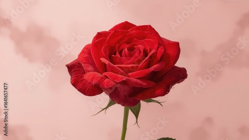 Isolated red blossom artwor...