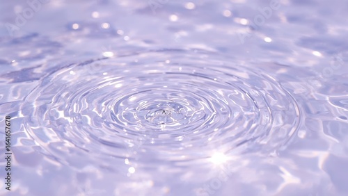 Rippling effect on clear wa...