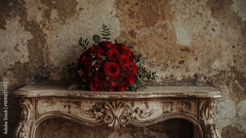 Stone wall background featu...