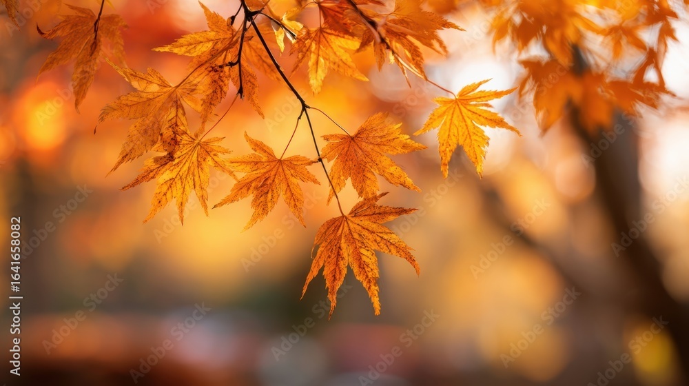 The vibrant autumn leaves showcasing nature's warm colors in a serene setting. The vibrant autumn leaves showcasing nature's warm colors in a serene setting.
