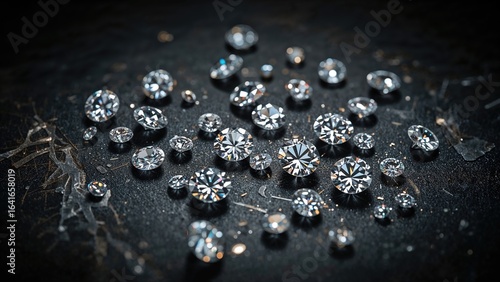Picture of scattered diamonds