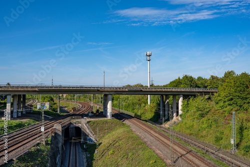 Bridges, road forks, beautiful angles of bridges, bridge fork