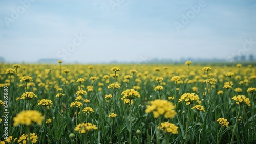 Bright yellow rapeseed blos...