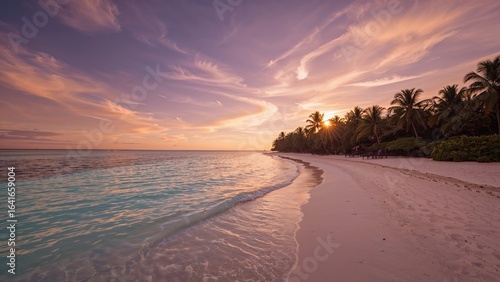 Twilight scenery of peacefu...