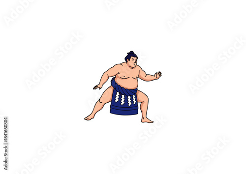icon of Japanese sumo wrestler