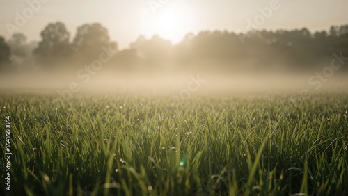 Hazy Grassland on a Moist M...