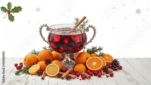 Festive mulled wine garnish...