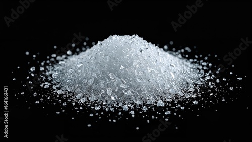 Cluster of white snowflakes...