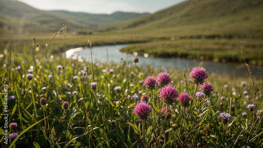 Obraz premium Snapshot of Red Clover in Full Bloom