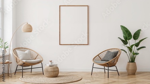 Modern Nordic living area f...