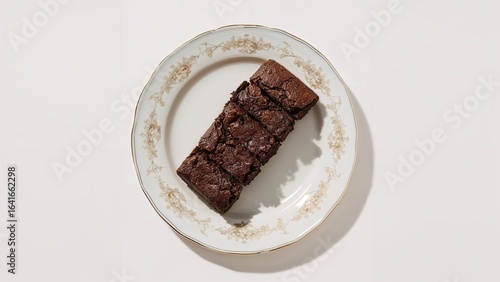 A plate with delicious choc...