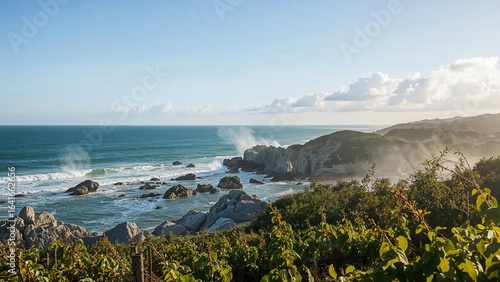Seawater Mist Surrounding V...