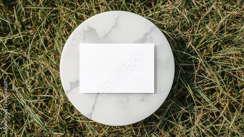Empty paper card displayed ...