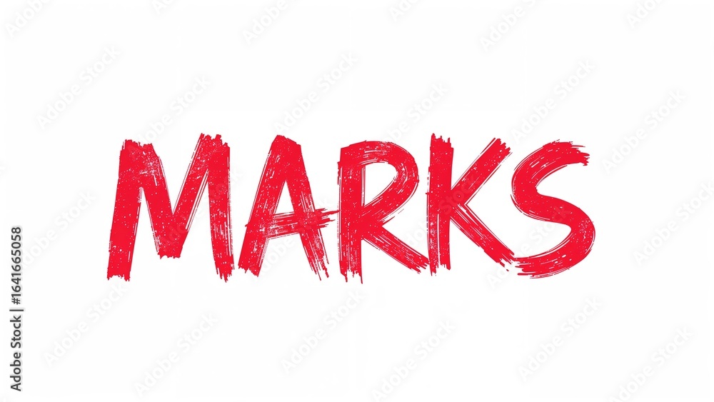 Fototapeta premium Scarlet cursive text on a pale backdrop