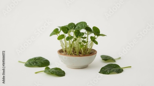 Morning glory sprouts displ...