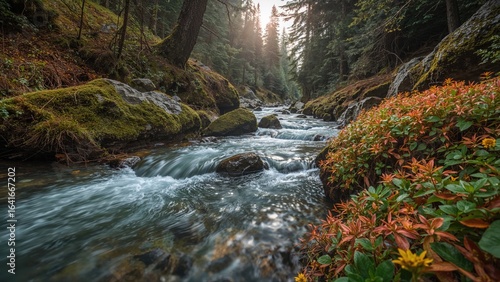 Watercourse in a hilly land...