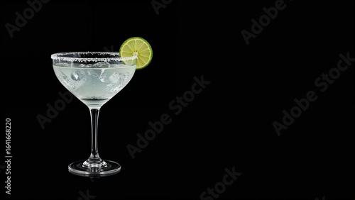 Cocktail being poured into ...