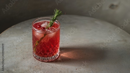 Refreshing pomegranate cock...