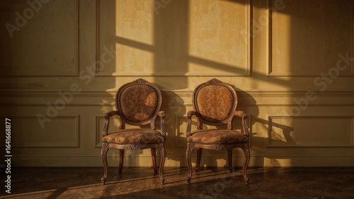 Set of two classic wooden c...