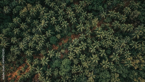 High-altitude photo showing...