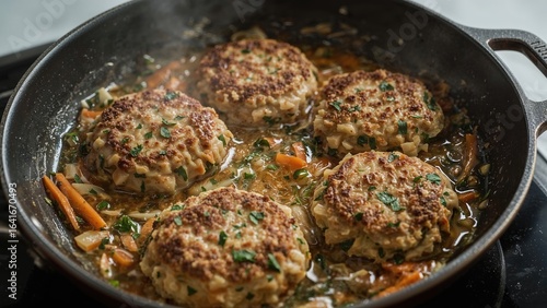 Home-cooked vegetable cakes...