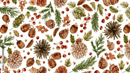 Seamless watercolor pattern...