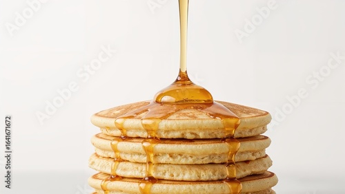 Syrup Being Poured onto a L...