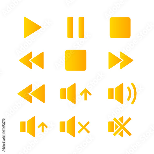 Collection of Golden Media Player and Audio Icons. Free Download Collection of Golden Media Player and Audio Icons. - GFXLoad