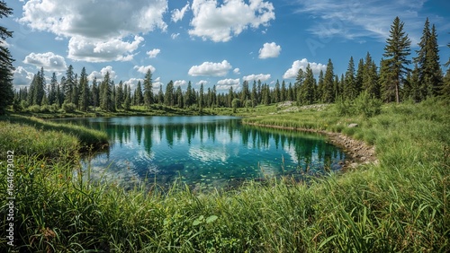 A pristine wilderness featu...