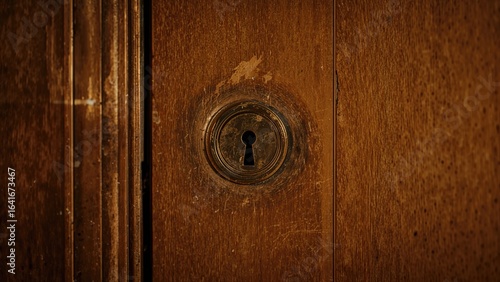 Close-up of a wooden door s...
