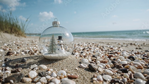 A spherical glass Christmas...