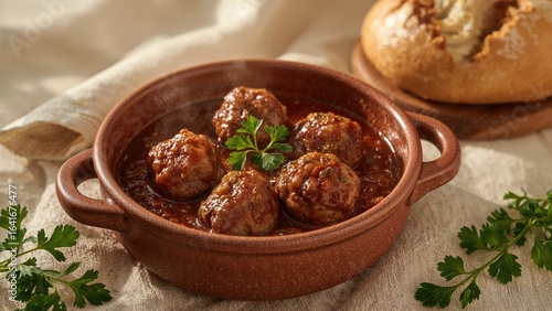 Rustic Tomato Sauce Meatbal...