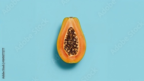 Isolated papaya fruit showc...