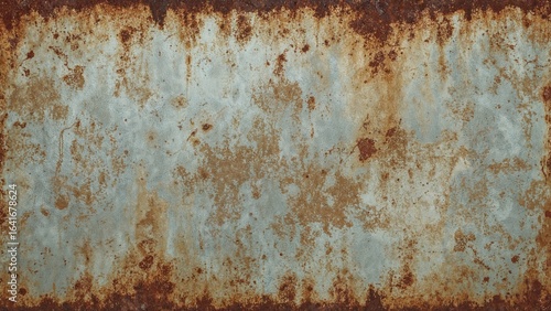 Rust-covered zinc texture f...
