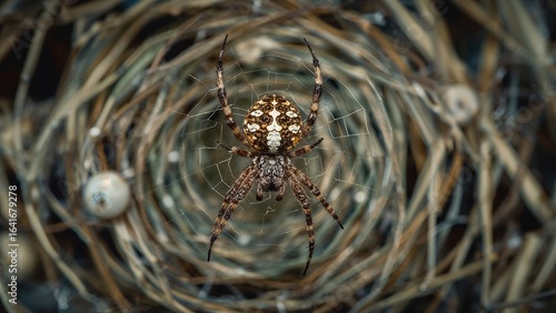 Photograph of a spider with...
