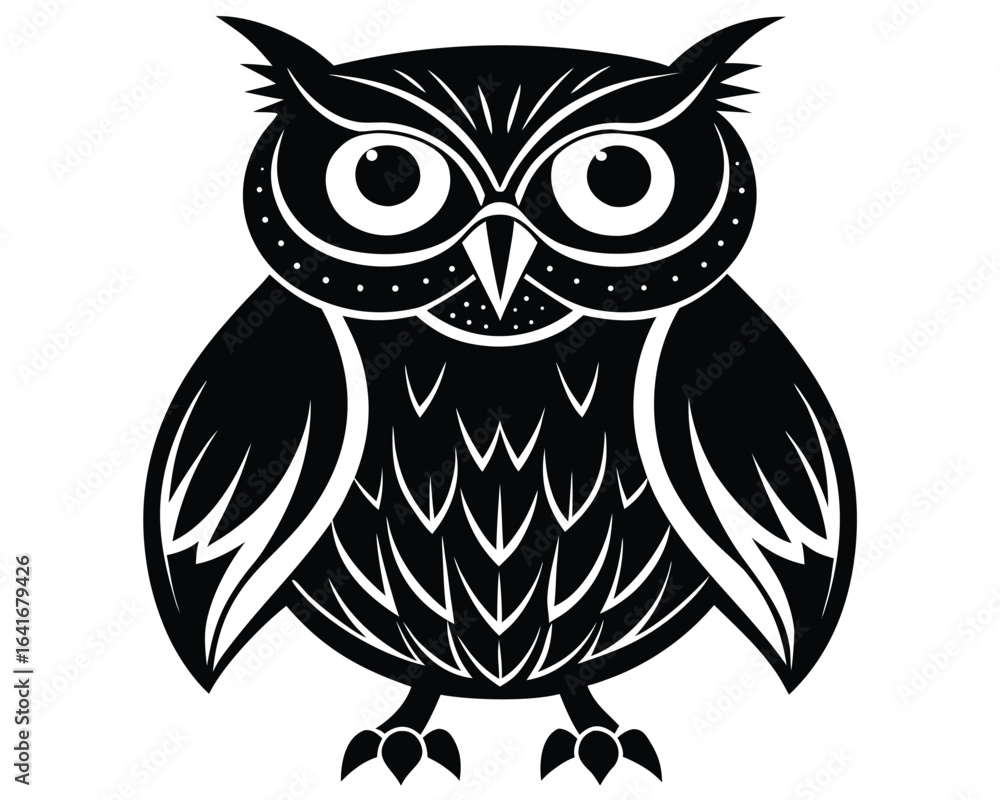Fototapeta premium Owl Silhouette