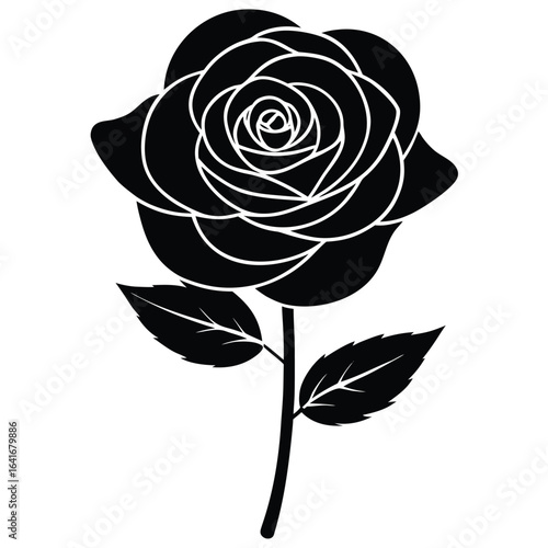 Florist element isolated artificial flower on white background 