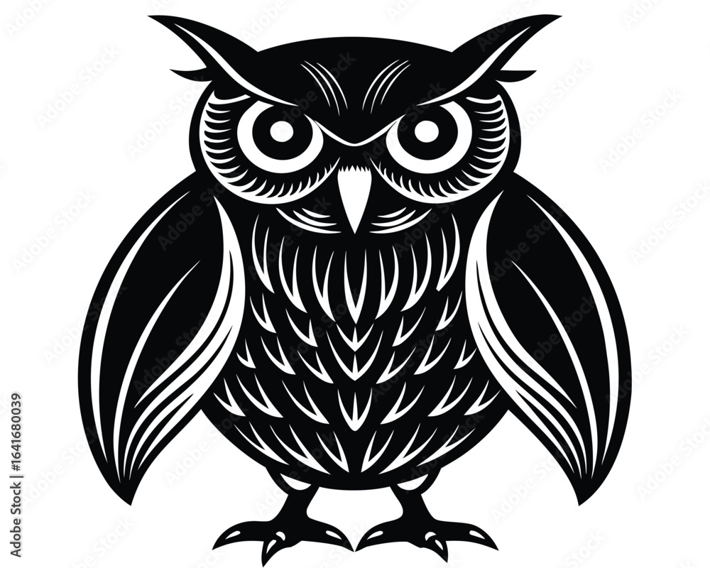 Fototapeta premium Owl Silhouette