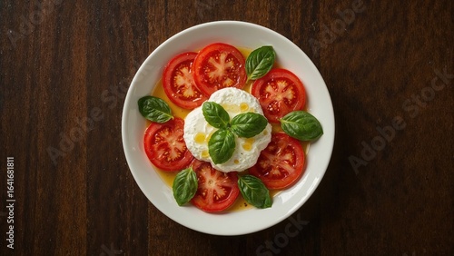 Sliced tomatoes and mozzare...