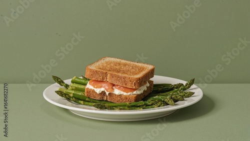 Sandwich filled with smoked...